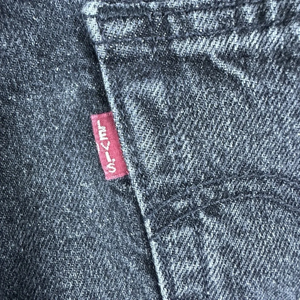 Levi's Women 27 Ribcage Straight Wellthread Black Denim Jeans Hemp‎ Cotton Blend